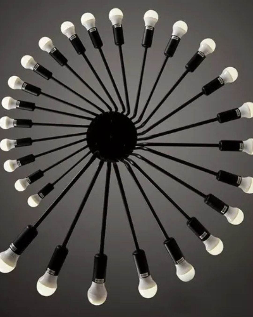 Lámpara Vintage Tipo Industrial En Espiral Para Techo Cev-26 E27 - NGR